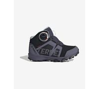 adidas Terrex - Kid's Terrex BOA Mid Rain Ready - Scarpe da trekking UK 2 | EU 34 blu/nero