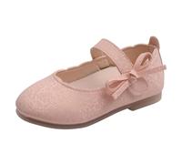 Scarpe alla moda per bambine in pelle morbida con fiocco elegante, modello comodo ideale per la danza, la camminata quotidiana e le occasioni speciali, offrendo supporto e stile raffinato