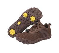 Scarpe alpinistiche Anti Scivolo Resistente all Usura Traspirante Arrampicata Escursionismo Tempo Libero Sport al Coperto Fitness Volare Scarpe tessute (Khaki,37)