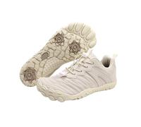 Scarpe alpinistiche Anti Scivolo Resistente all Usura Traspirante Arrampicata Escursionismo Tempo Libero Sport al Coperto Fitness Volare Scarpe tessute (Bianco,36)