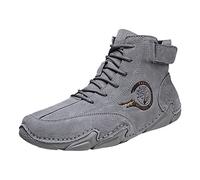 Scarpe alte da uomo in pelle, larghe, di grandi dimensioni, antiscivolo, in pelle, comode, traspiranti, scarpe da passeggio casual, scarpe da ginnastica da passeggio, scarpe da ginnastica da lavoro