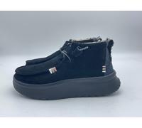 Scarpe anfibio tronchetto donna HEY DUDE Wendy peak hi suede nero pelle