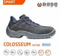 Base Protection Colosseum Scarpa Antinfortunistica, Unisex adulto, Grigio/Blu, Taglie 44