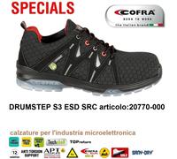 SCARPE ANTINFORTUNISTICA COFRA DRUMSTEP ESD S3S FO SR industria microelettronica