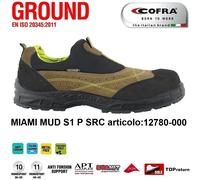 SCARPE ANTINFORTUNISTICA COFRA MIAMI MUD S1 P SRC pelle scamosciata forata