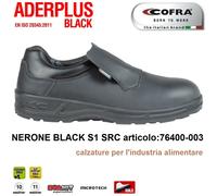 SCARPE ANTINFORTUNISTICA COFRA NERONE BLACK S1 SRC per l'industria alimentare