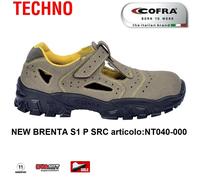 SCARPE ANTINFORTUNISTICA COFRA NEW BRENTA S1 P SRC pelle scamosciata a strappo