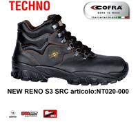 SCARPE ANTINFORTUNISTICA COFRA NEW RENO S3 SRC pelle stampata idrorepellente