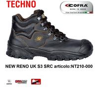SCARPE ANTINFORTUNISTICA COFRA NEW RENO UK S3 SRC pelle stampata idrorepellente+