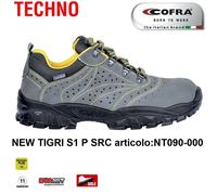 SCARPE ANTINFORTUNISTICA COFRA NEW TIGRI S1 P SRC pelle scamosciata forata