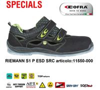 SCARPE ANTINFORTUNISTICA COFRA RIEMANN S1 P ESD SRC sandalo microfibra +