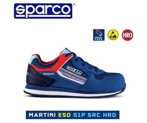 Scarpe Antinfortunistica Sparco Teamwork Gymkhana S3 Esd Martini-R - Colore Blu Marine - Cod. 07527MR