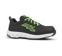 Calzatura di sicurezza Mitch Red Ego S3S ESD - numero 37 - nero/verde - U-Power