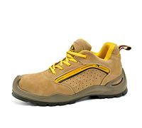 Scarpe Antinfortunistica Uomo con Punta in Acciaio S1P- 7296Y Scarpe da Lavoro Unisex-Adulto per Lavorare in Sicurezza Leggere Donna Estive (41 EU, Giallo)