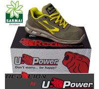 U-Power Red Lion® Adventure, scarpe di sicurezza unisex, anti-slip leggeri, flessibili, antipintura, con Suola Infinergy, con tappi di punta in alluminio (46)