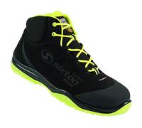 Scarpe Antinfortunistiche Alte S3 SRC ESD Microfibra 570gr Puntale Alluminio Ritmo Cuban High SIXTON EN ISO 20345:2011-41, Nero