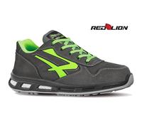 Calzatura di sicurezza Yoda S3 SRC Red Lion - pelle nabuk idrorepellente - numero 42 - grigio scuro/verde - U-Power