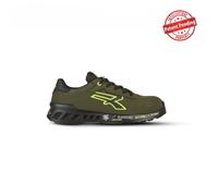Scarpe antinfortunistiche basse Upower Ryan S ESD - Taglia 40 - Tomaia in microfibra idrorepellente suola antiscivolo e resistente all'olio puntale in alluminio AirToe sistema antiperforazione - Verde