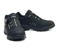Scarpe Antinfortunistiche Con Lacci A Bottone, Scarpe Antinfortunistiche Anti-sfondamento E Anti-perforazione, Scarpe Da Ginnastica In Gomma Antiscivolo, Scarpe Con Punta In Acciaio(Black,41.5 EU)