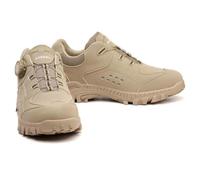Scarpe Antinfortunistiche Con Lacci A Bottone, Scarpe Antinfortunistiche Anti-sfondamento E Anti-perforazione, Scarpe Da Ginnastica In Gomma Antiscivolo, Scarpe Con Punta In Acciaio(Beige,43 EU)
