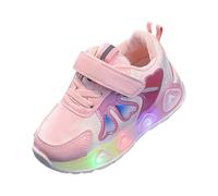 Scarpe antinfortunistiche da donna, casual, per bambini, con motivo leopardato, Colore: rosa., 26 EU