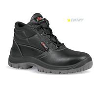 Scarpe Antinfortunistiche da Lavoro Alte in Pelle Nere UPOWER Uomo Donna SAFE S3