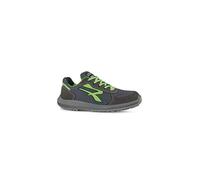 U-Power - Scarpe da ginnastica di sicurezza Gemini bassi leggeri e confortevoli - Ambienti asciutti - S1P SRC ESD, Grigio Verde, 43 EU