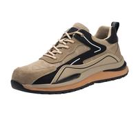 Scarpe antinfortunistiche da uomo, con puntale in acciaio, scarpe da ginnastica di sicurezza antiscivolo, scarpe da lavoro basse per attività all'aperto, anti-foratura, scarpe da lavoro, saldatore