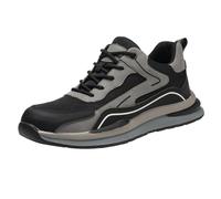 Scarpe antinfortunistiche da uomo, con puntale in acciaio, scarpe da ginnastica di sicurezza antiscivolo, scarpe da lavoro basse per attività all'aperto, anti-foratura, scarpe da lavoro, saldatore