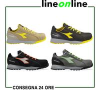 Diadora Utility Glove MDS Low S3S, scarpe di sicurezza unisex 44 EU female Grigio/Verde Fluo