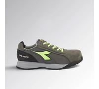 Diadora Glove Mds Text Low S1p Hro Src, Scarpe da lavoro Unisex - Adulto, Grigio Carbone/Verde Fluo, 41 EU