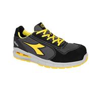 Diadora Utility Run A.Box Low S1PS, scarpe di sicurezza unisex 41 EU male Nero/Grigio Scuro/Giallo