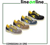 Diadora Scarpe antinfortunistiche Run Net AB Low S1PS traspiranti SRC Blu/Grigio Chiaro/Giallo 43 EU