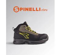 Diadora Utility Sport Mid S7S, stivali di sicurezza Dia-tex unis 44 EU male Nero/Grigio Scuro/Giallo