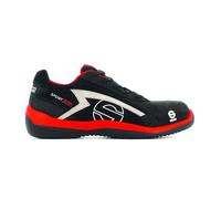 Sparco 0751640RSNR Sport Evo Scarpa Antinfortunistica da Lavoro, Nero/Rosso, 40 EU