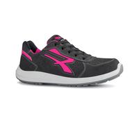 U-Power - Scarpe antinfortunistiche basse da donna ELECTRA S1P SRC ESD, grigio - rosa - RED UP RU20156 - U-Power, Grigio Rosa, 35 EU