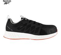 Reebok Scarpe Antinfortunistiche con Punta composita in Rete di Nylon Nera Bianca e Arancione S1P SRC 36 Nero/Bianco