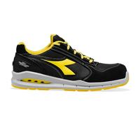 Diadora Utility Run Net AB Low S1PS, scarpe di sicurezza unisex 46 EU male Nero/Grigio Scuro/Giallo