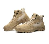 Scarpe Antinfortunistiche, Scarpe Antinfortunistiche, Scarpe Antinfortunistiche Con Punta In Acciaio Anti-sfondamento E Anti-perforazione, Scarpe Da Ginnastica Adventure Protection(Khaki,EU 41)