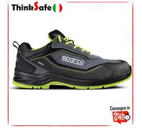 Sparco - Indy Texas S1PS SR FO LG - Scarpe Antinfortunistiche Uomo Donna - Scarpe da Lavoro Antiscivolo e Resistenti - Calzature di Sicurezza Adatte ad Ogni Condizione di Lavoro - EU 42