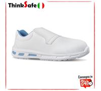 U-Power Red Lion® Blanco, senza metallo, White senza stringhe, scarpe antinfortunistiche basse, Suola Infinergy, comode e leggere, idrorepellenti, antiscivolo (44)