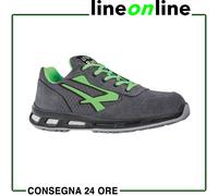 Scarpe antinfortunistiche basse Upower Point S ESD - Taglia 48 - Tomaia in nylon ultra flessibile e morbida pelle scamosciata puntale in alluminio suola in poliuretano antiscivolo e antipiega protezio