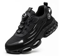 Scarpe Antinfortunistiche Uomo Donna Leggere Scarpe da Lavoro con Punta in Acciaio Comode Scarpe Sicurezza Traspiranti Cuscino d'Aria U66/Nero 41