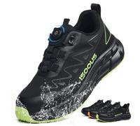 Scarpe Antinfortunistiche Uomo Donna S3S Impermeabili ESD Nero Verde 37
