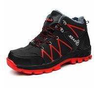 Scarpe Antinfortunistiche Uomo Invernali Impermeabili Scarpe da Lavoro Donna Leggere Comode Scarpe Sicurezza Calde Scarponi Antinfortunistiche con Punta in Acciaio Antiscivolo, Nero, EU 43