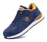 Scarpe Antinfortunistiche Uomo Leggere Invernali Scarpa Antinfortunistica S1 SRC Punta in Acciaio Sneakers Blue Taglia 37EU