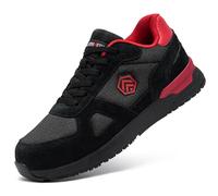 Scarpe Antinfortunistiche Uomo Leggere Invernali Scarpa Antinfortunistica S1 SRC Punta in Acciaio Sneakers Rosso Taglia 42.5 EU