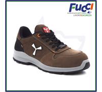 PAYPER Get Force Low Scarpe Antinfortunistica Uomo per Lavoro di Sicurezza S3 in Fiore bovino Traspiranti Resistenti abrasione Ammortizzatore Cioccolato (42)