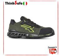 U-Power Red Leve Robin, Scarpe Antinfortunistiche, Scarpe da Ginnastica Unisex Leggere e antiperforazione, Suola in Rafia, Suola Infinergy, con Puntale in Alluminio (38)