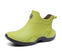 Scarpe Antipioggia da Donna, Eleganti Stivali da Pioggia Corti, Scarpe da Acqua per Coppie, comode galosce Antipioggia Basse Adatte a Tutte Le Stagioni (Green, 37)
